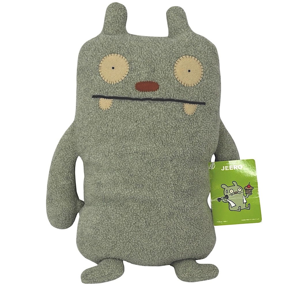 New with Tags 2000 Jeero greenish grey 14” 2004 Ugly Doll
